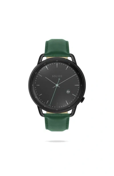 Solios Watches The Solar Curve | Black Dial