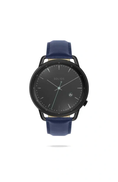 Solios Watches The Solar Curve | Black Dial