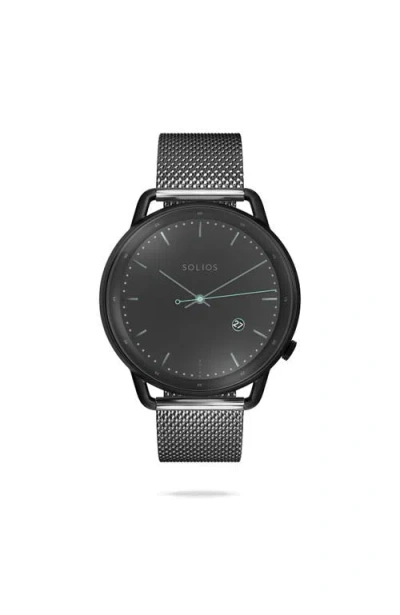 Solios Watches The Solar Curve | Black Dial