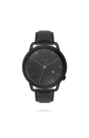 Solios Watches The Solar Curve | Black Dial In Black Vegan Leather