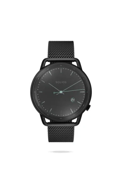 Solios Watches The Solar Curve | Black Dial