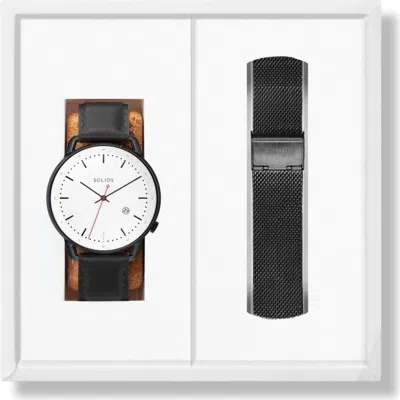 Solios Watches The Solar Curve Bundle | White Dial