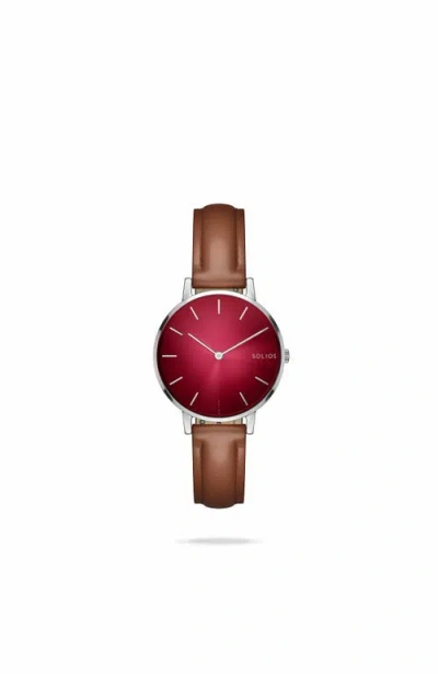 Solios Watches The Solar Mini | Red Dial