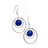Solistial Women's Silver / Blue Anetha Lapis Lazuli Hoop Blue Earrings Silver