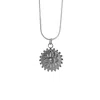 Solistial Women's Nazar Evil Eye Charm Cubic Zirconia Necklace Silver