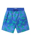 Soliswim Crocodile-print Swim Shorts In Blue