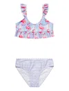 Soliswim Graphic-print Bikini In Blue