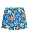 Soliswim Graphic-print Swim Shorts In Blue