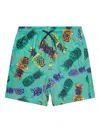 Soliswim Graphic-print Swim Shorts In Green