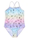 Soliswim Sea Life-print Swimsuit In Pink