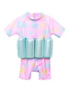 Soliswim Shell-print Float Suit In Pink
