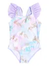 Soliswim Star-printed Swimsuit In Pink