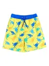 Soliswim Turtle-print Swim Shorts In Yellow