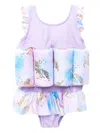 Soliswim Unicorn-print Float Swimsuit In Purple