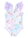 Soliswim Star-printed Swimsuit In Pink
