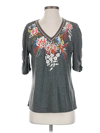 Pre-owned Solitaire 3/4 Sleeve T-shirt In Gray
