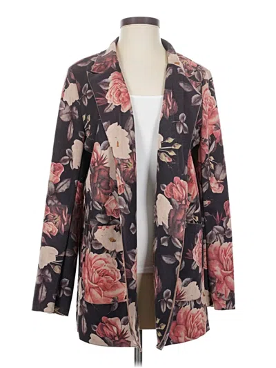 Pre-owned Solitaire Blazer Jacket In Burgundy