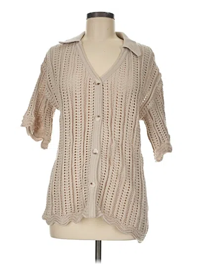 Solitaire Blazer Jacket In Tan