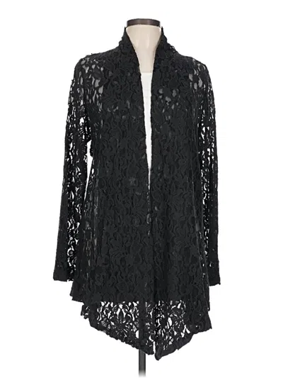 Pre-owned Solitaire Cardigan Sweater In Black