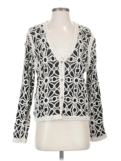 Pre-owned Solitaire Cardigan Sweater In Black