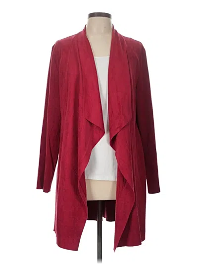 Pre-owned Solitaire Cardigan Sweater In Burgundy