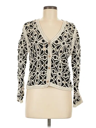 Pre-owned Solitaire Cardigan Sweater In Ivory
