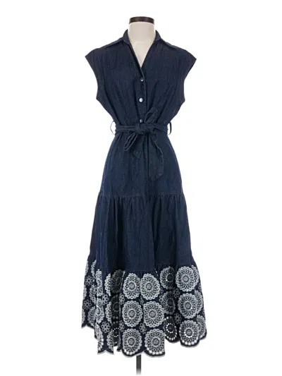 Pre-owned Solitaire Casual Dress In Blue