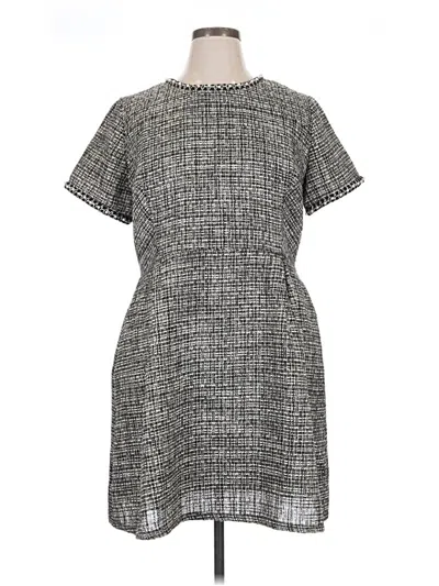 Pre-owned Solitaire Casual Dress In Gray