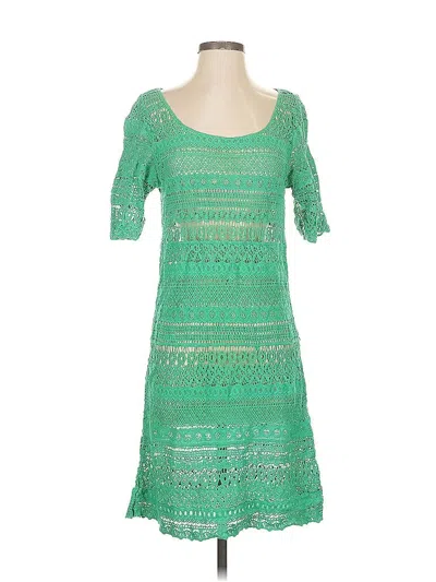 Pre-owned Solitaire Casual Dress In Green