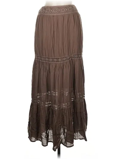 Pre-owned Solitaire Casual Skirt In Brown