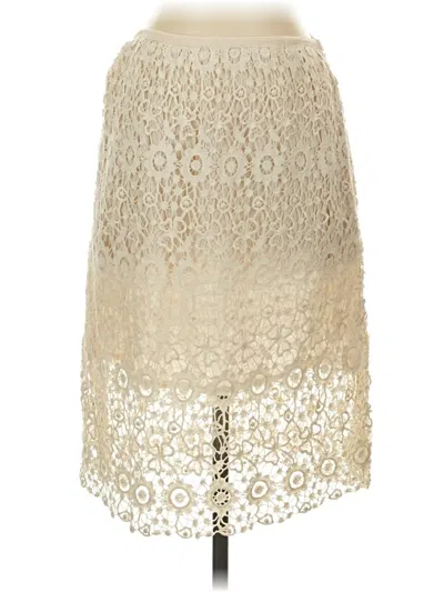 Pre-owned Solitaire Casual Skirt In Ivory