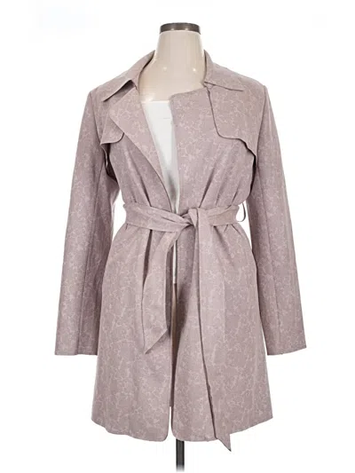 Pre-owned Solitaire Coat In Pink