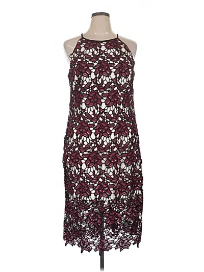 Pre-owned Solitaire Cocktail Dress In Burgundy
