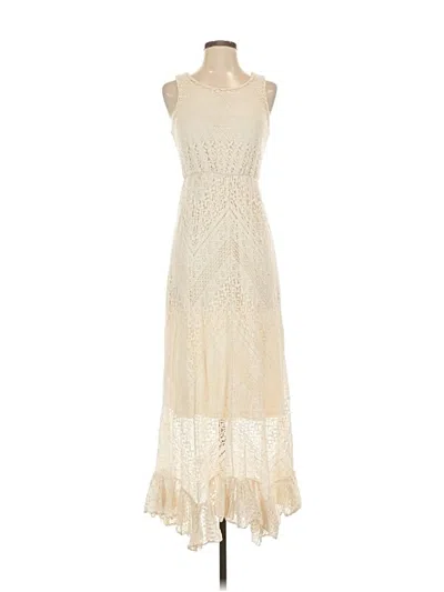 Pre-owned Solitaire Cocktail Dress In White