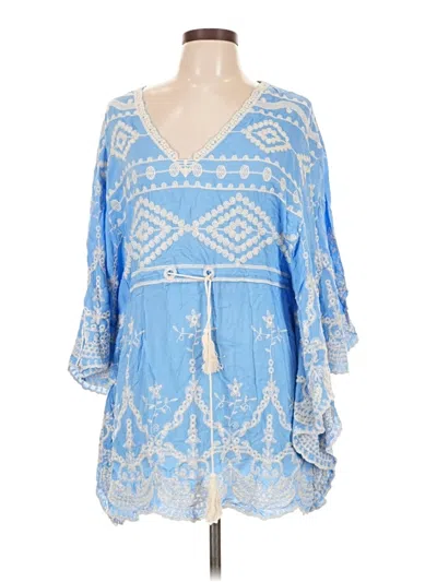 Solitaire Poncho In Blue