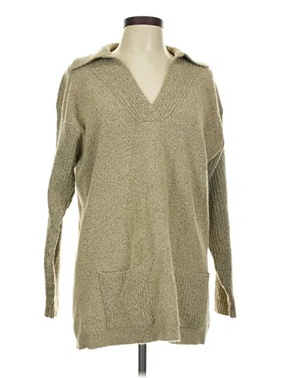Pre-owned Solitaire Pullover Sweater In Tan