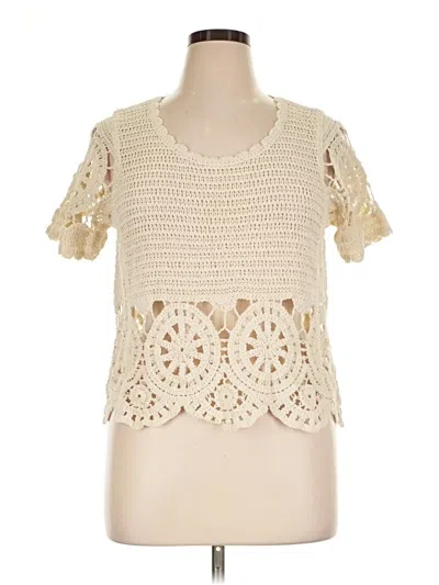 Pre-owned Solitaire Short Sleeve T-shirt In Ivory