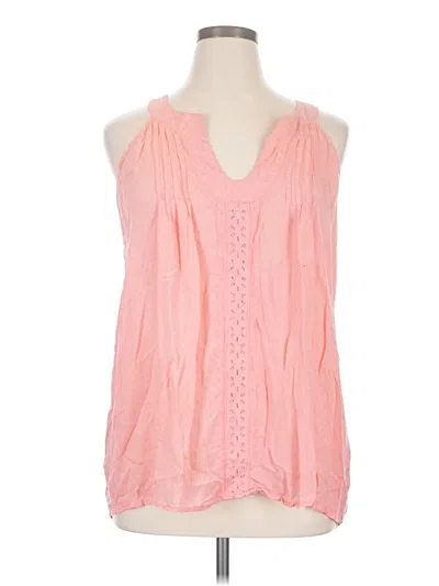 Pre-owned Solitaire Sleeveless Blouse In Pink