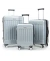 Solite Asher 3-piece Expandable Spinner Luggage Set