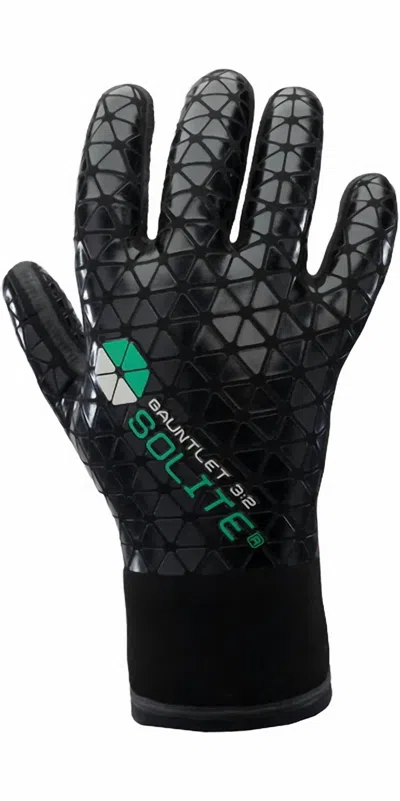 Solite Men's Gauntlet Glove In Black In Burgundy