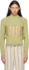 Solitude Studios Ssense Exclusive Green Sweater In Celery