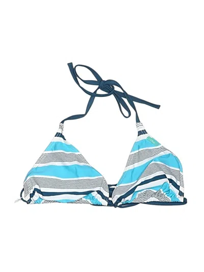 Pre-owned S.oliver Swimsuit Top Blue Stripes Pattern Swimwear