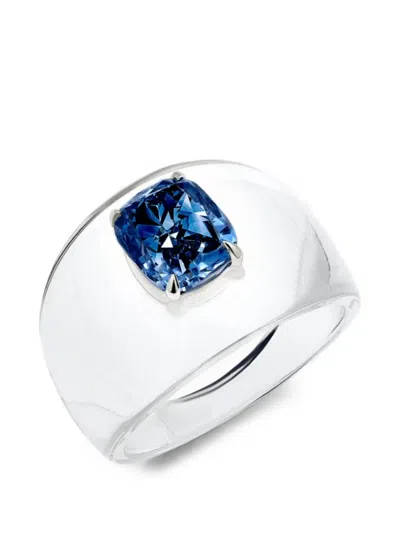 Solo For Diamonds Cushion-cut Diamond-embellished Ring In Pink