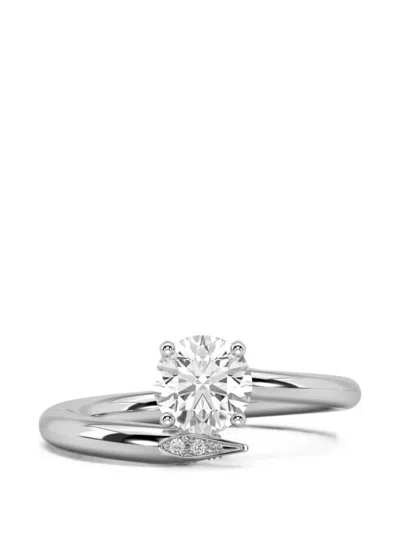 Solo For Diamonds Diamond Bypass Ring In Transparent