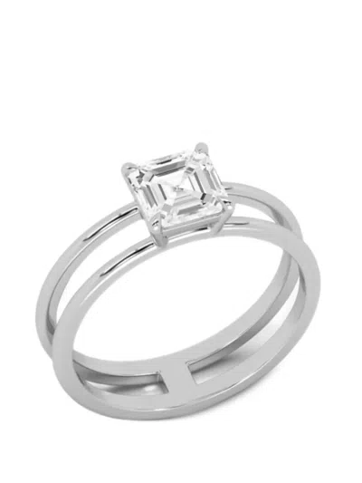 Solo For Diamonds Diamond Double-band Ring In Silver