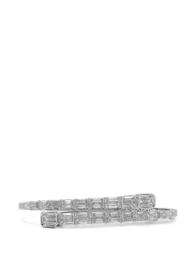 Solo For Diamonds Diamond-embellished Wrap Bracelet In Metallic