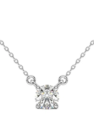 Solo For Diamonds Embellishment Diamond Necklace In Silver