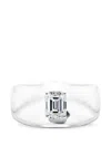 Solo For Diamonds Emerald-cut Diamond Ring In White