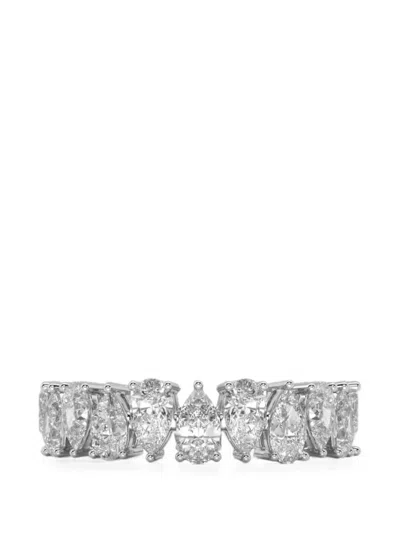 Solo For Diamonds Eternity Diamond Ring In Silver