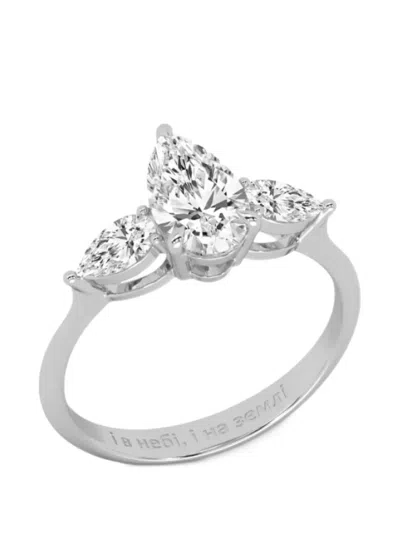 Solo For Diamonds Karaya Diamond Ring In Metallic